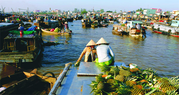 My Tho fruit market My Tho fruit market