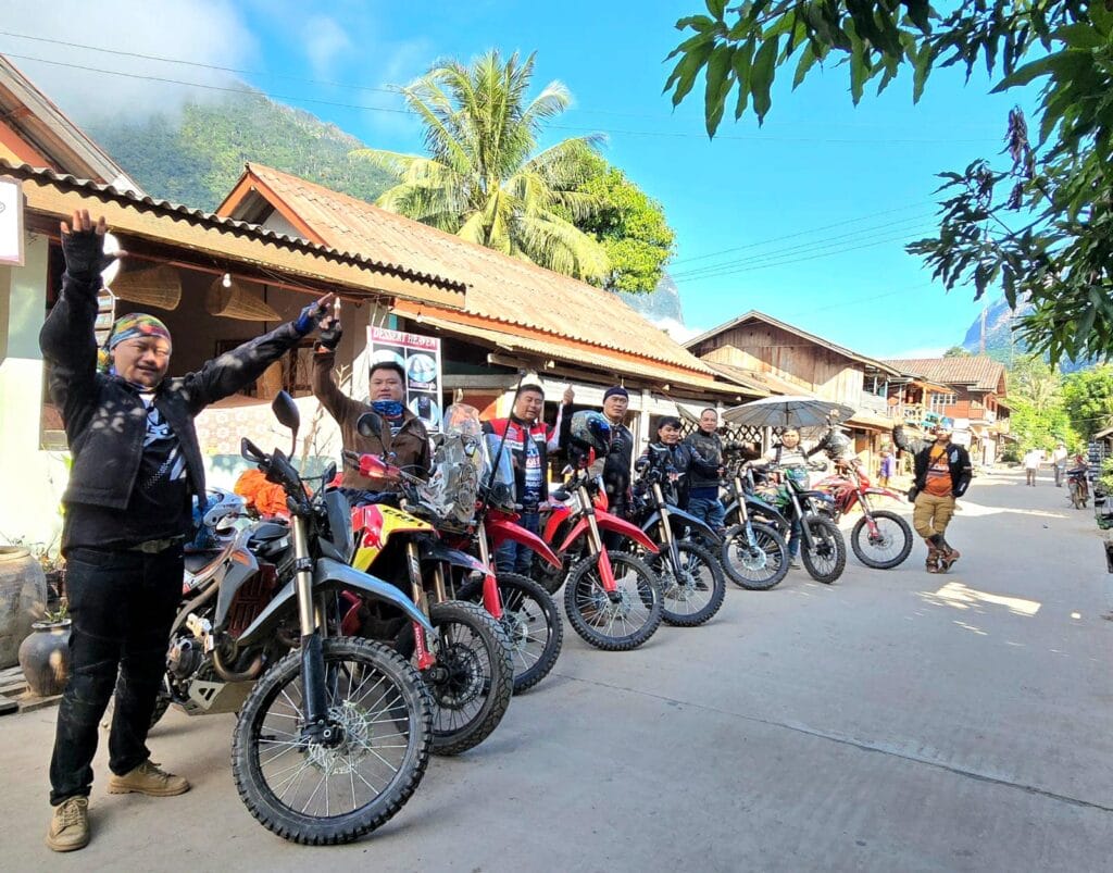 BRILLIANT LUANG PRABANG MOTORBIKE TOUR VIA VANG VIENG AND PHOUKONE - 4 DAYS Laos Off road Motorcycle Adventure Tour 3 1024x803 - BRILLIANT LUANG PRABANG MOTORBIKE TOUR VIA VANG VIENG AND PHOUKONE - 4 DAYS