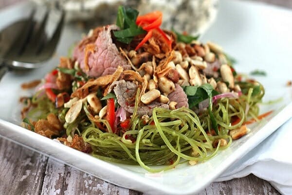 Top 7 Dishes You Must Try in Ngoc Chien, Muong La Buffalo Meat Salad Nom Thit Trau - Top 7 Dishes You Must Try in Ngoc Chien, Muong La