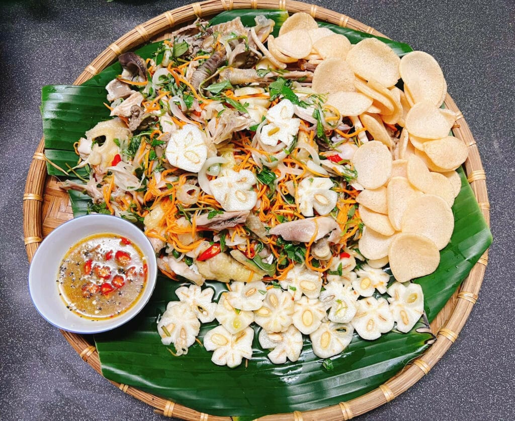 Top 7 Dishes You Must Try in Ngoc Chien, Muong La Mountainous Bamboo Shoot Salad Nom Mang Doi 1024x837 - Top 7 Dishes You Must Try in Ngoc Chien, Muong La