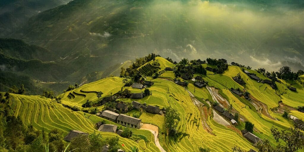 When is the best time to visit Hoang Su Phi rice terraces?
