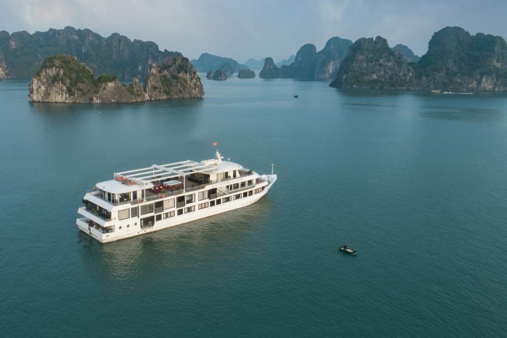athena halong cruise 1024x682 - Northeast Vietnam Motorbike Tour To Ban Gioc Waterfall And Halong Bay