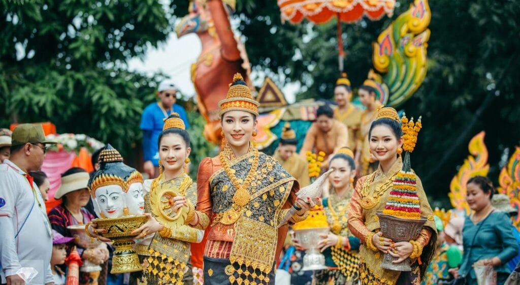Best Time for a Vietnam to Laos Motorbike Tour: When to Plan Your Adventure Lao New Year Festival 1024x561 - Best Time for a Vietnam to Laos Motorbike Tour: When to Plan Your Adventure