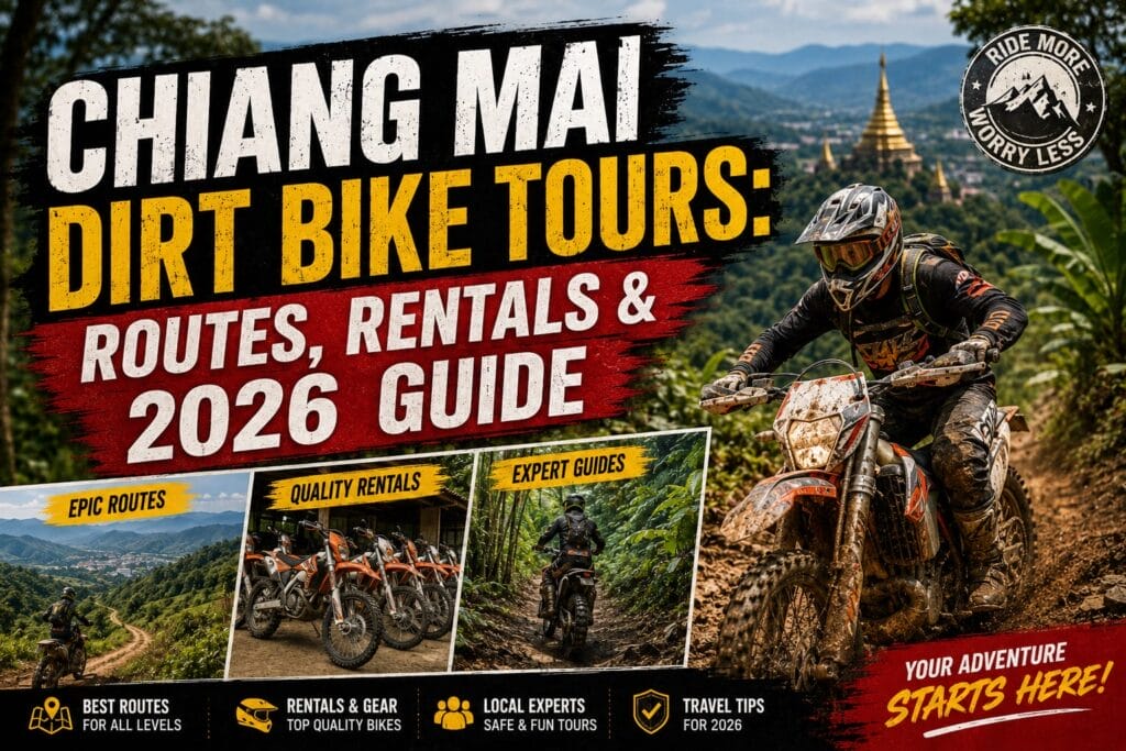 Chiang Mai Dirt Bike Tours: Routes, Rentals & 2026 Guide Chiang Mai Dirt Bike Tours Routes Rentals 2026 Guide 1024x683 - Chiang Mai Dirt Bike Tours: Routes, Rentals & 2026 Guide