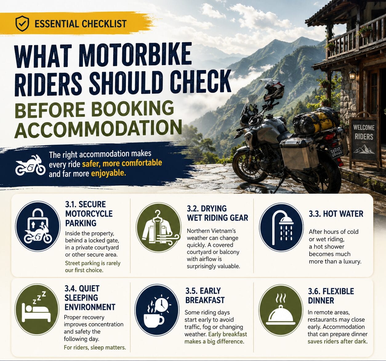 The Ultimate Guide to Accommodations in Northern Vietnam What Motorbike Riders Should Check Before Booking Accommodation - The Ultimate Guide to Accommodations in Northern Vietnam