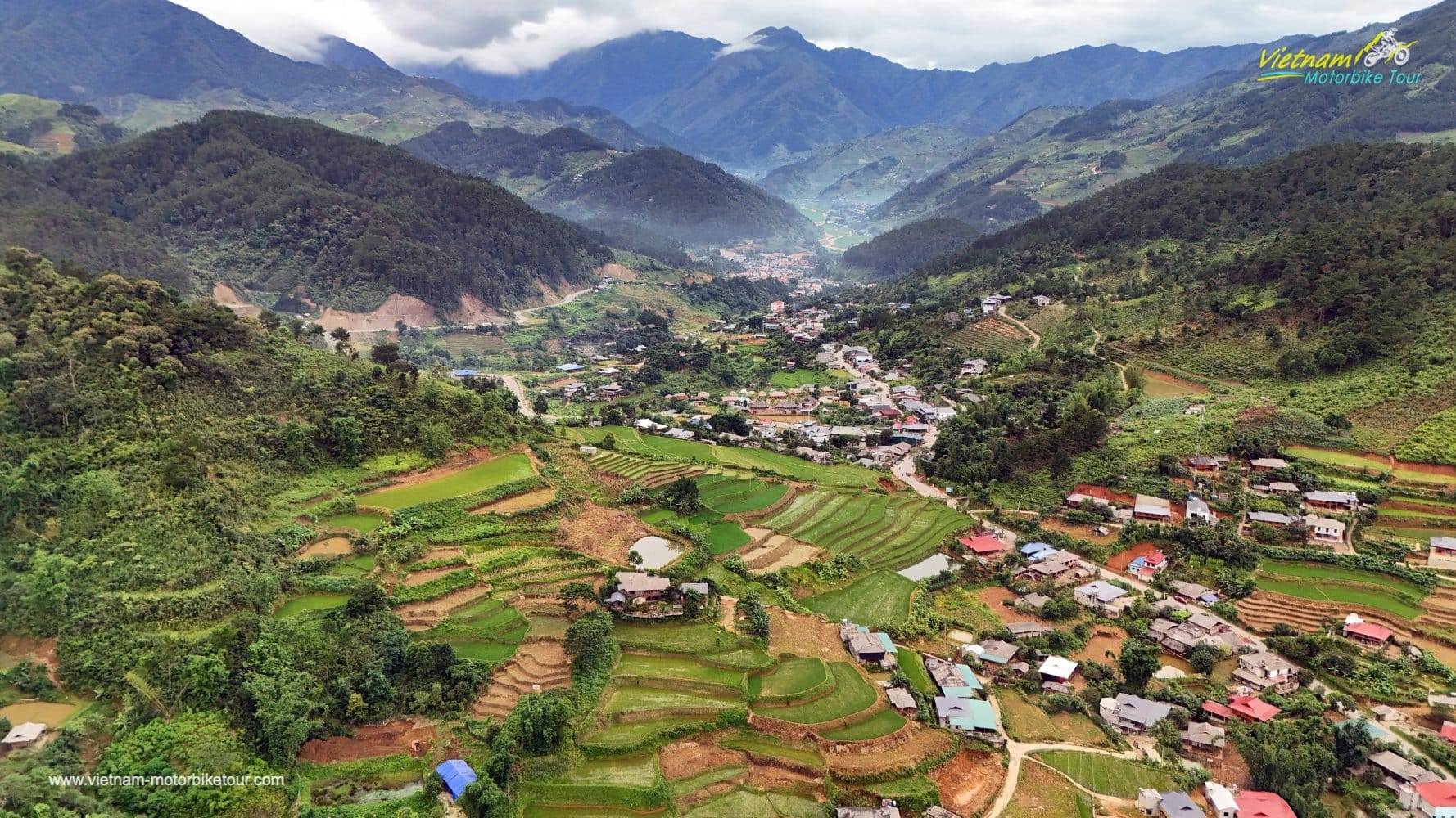 3-Day Northwest Vietnam Offroad Motorcycle Tour to Ta Xua via Bo Am Hot-Springs, Mai Chau, Tram Tau northwest vietnam dirt bike adventure to ta xua via thung waterfall 3 - 3-Day Northwest Vietnam Offroad Motorcycle Tour to Ta Xua via Bo Am Hot-Springs, Mai Chau, Tram Tau